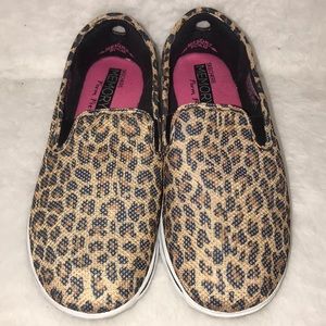 skechers memory foam leopard print